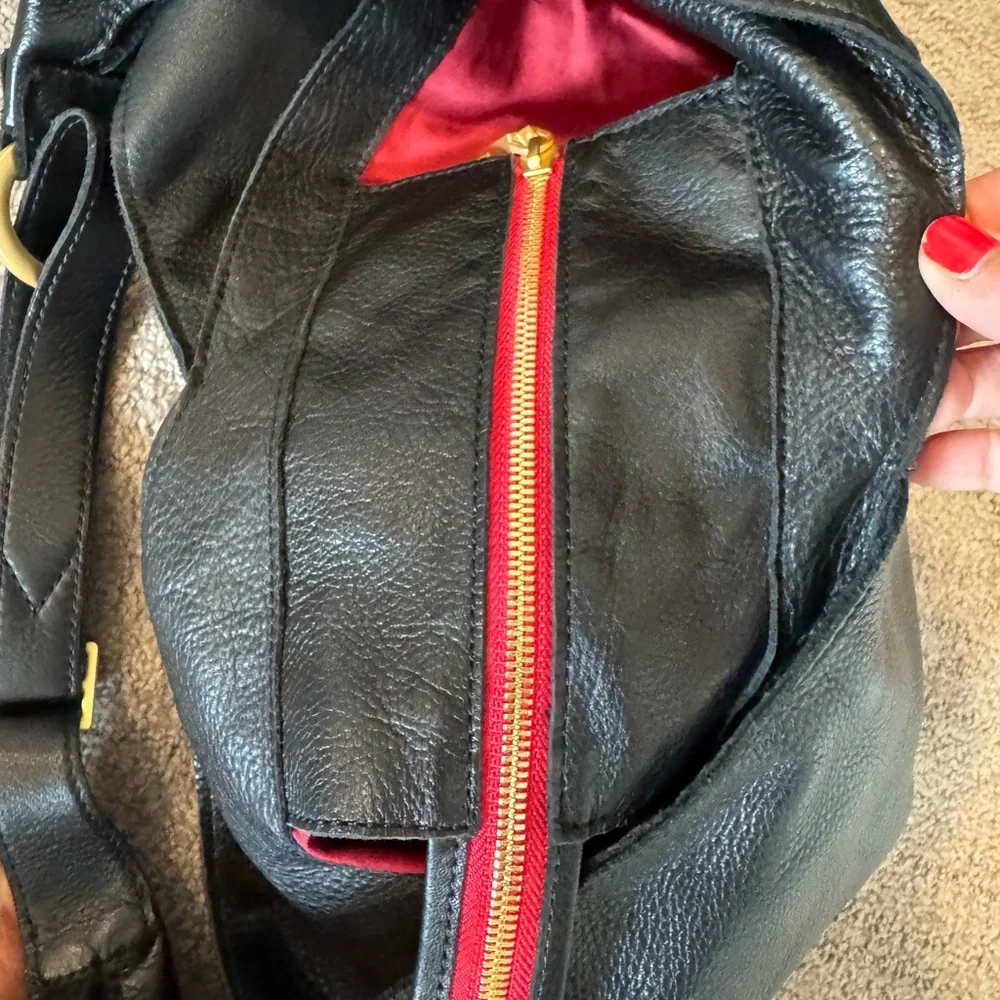 Hammitt Large Tom VIP Black Leather Hobo Bag Like New - Picture 5 of 8